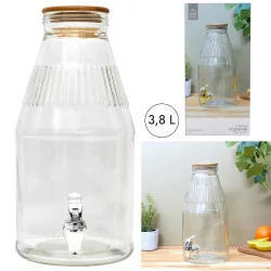FONTAINE AVEC COUVERCLE EN BOIS 3.8L