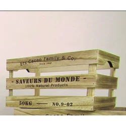 CAISSE EN BOIS SAVEURS M 29x19xH16cm