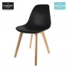 Chaise Scandinave Noire Coque Pp