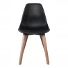 Chaise Scandinave Noire Coque Pp