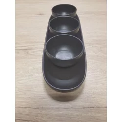 SET APÉRO 4 PIÈCES NOIR MAT