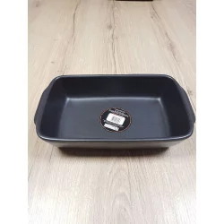 PLAT À FOUR NOIR MAT GM 34.5x20x7cm