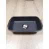 PLAT À FOUR NOIR MAT GM 34.5x20x7cm