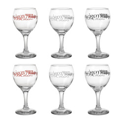 VERRE APERO X6 21CL NOIR ROUGE BLANC