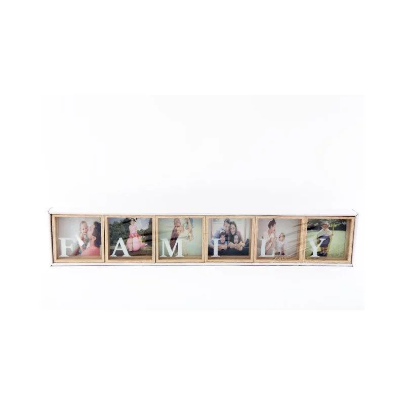 CADRE PHOTO "FAMILY" x6 10x10cm