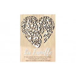 CADRE ARBRE DE VIE CITATION FAMILLE 40X3