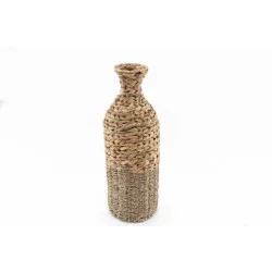 VASE NATUREL EN JONC H45xD15cm