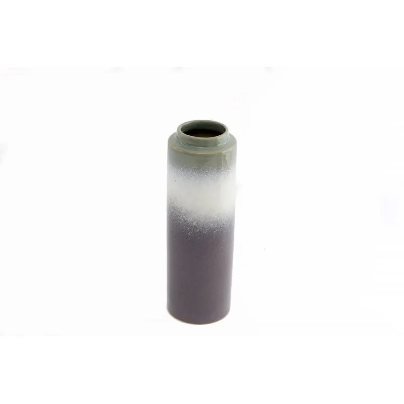 VASE GRIS 3 TONS 24X8CM