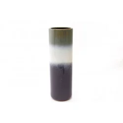 VASE GRIS 3 TONS 30X9.5CM