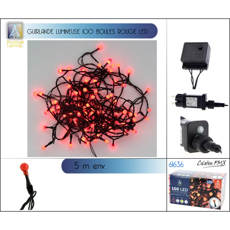 GUIRL LUM 100 LED ROUGE AMPOULE CERISE GUIRL LUM 100 LED ROUGE AMPOULE CERISE