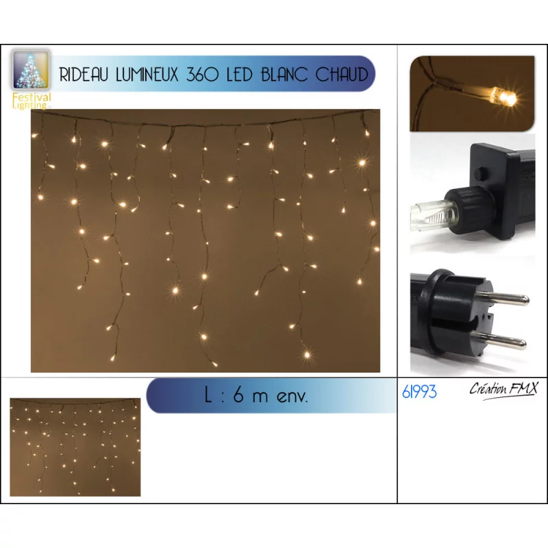 RID STALACTITES LUM 360 LEDS BLANCHES CH
