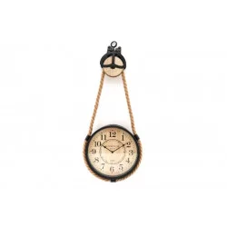 PENDULE METAL POULIE AVEC CORDE 74CM A S