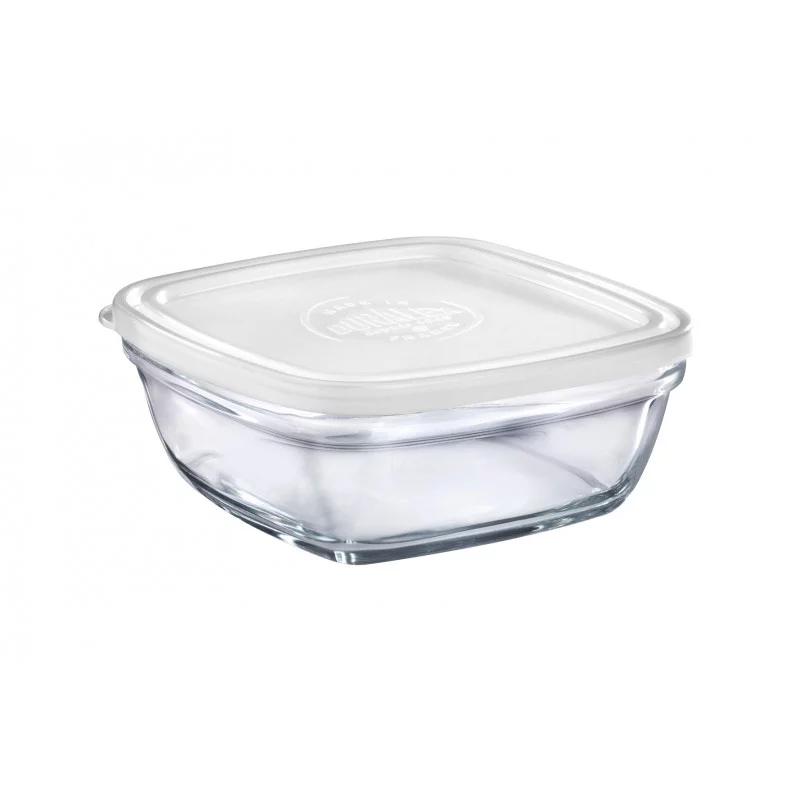 PLAT VERRE +COUV. LYS CARRE 20CM