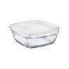 PLAT VERRE +COUV. LYS CARRE 20CM