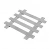 DESSOUS PLAT INOX CARRE