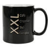 MUG GRES 64CL NOIR TEXTE BLANC