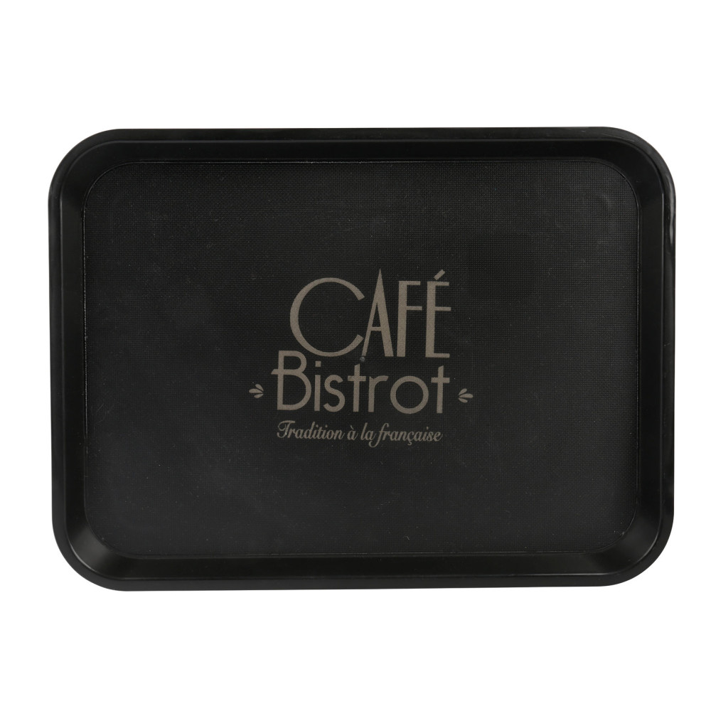 PLATEAU BISTRO 41X31CM ANTIGLISSE PLASTI