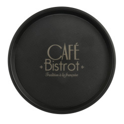 PLATEAU BISTRO D35CM ANTIGLISSE PLASTIQU