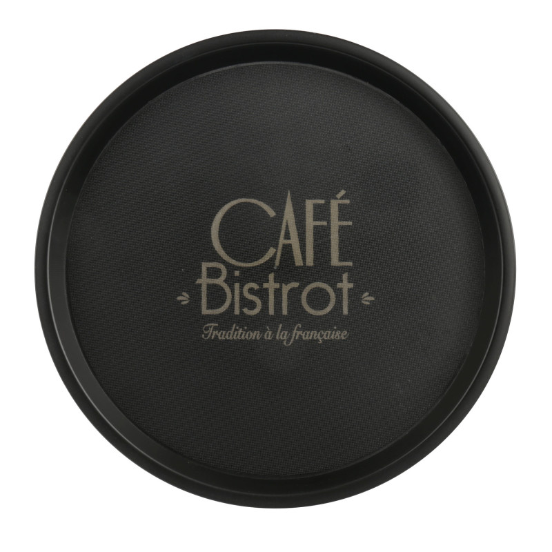 PLATEAU BISTRO D35CM ANTIGLISSE PLASTIQU PLATEAU BISTRO D35CM ANTIGLISSE PLASTIQU