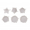 Couvercle silicone rond extensible x6