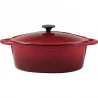 COCOTTE FONTE OVALE 9L ROUGE INTERIEUR B COCOTTE FONTE OVALE 9L ROUGE INTERIEUR B