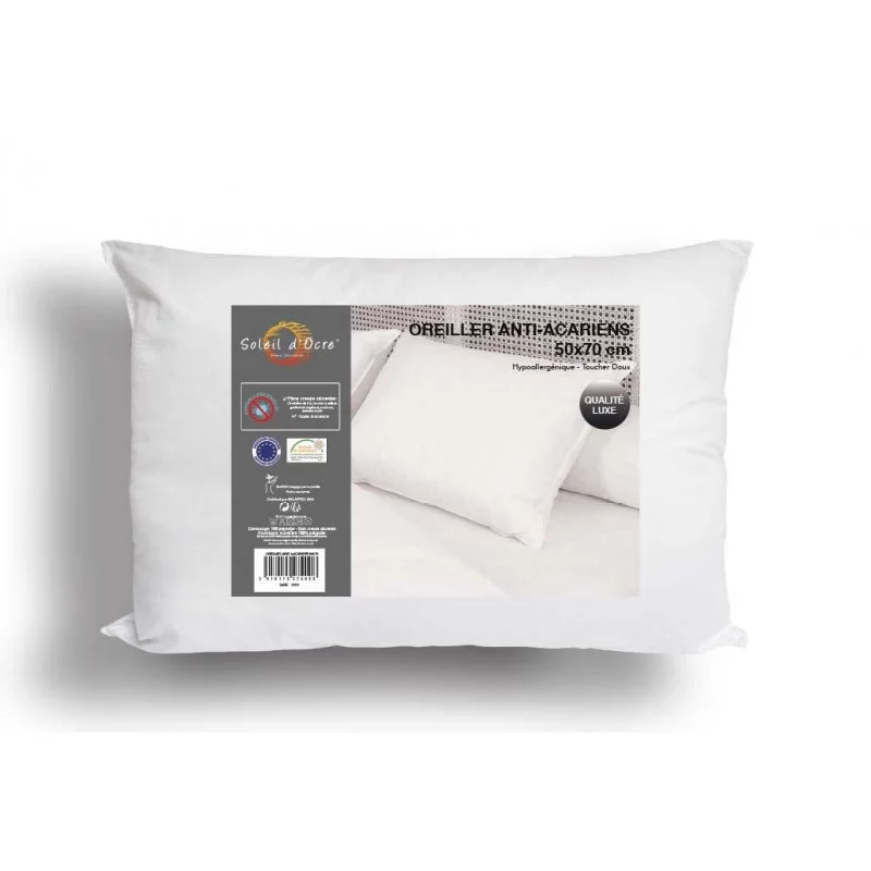 OREILLER LUXE ANTI-ACARIEN 50X70CM OREILLER LUXE ANTI-ACARIEN 50X70CM