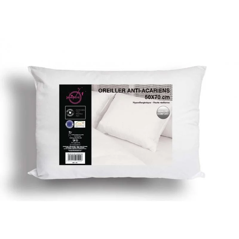 OREILLER CONFORT ANTI-ACARIEN 50X70CM