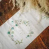CHEMIN DE TABLE POUR LA VIE SAUGE GREEN