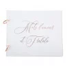 LIVRE D'OR VERRE ACRYLIQUE ET ROSE GOLD