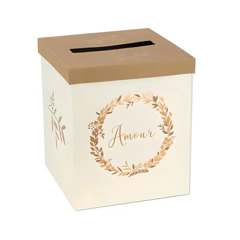 URNE COURONNE VEGETALE AMOUR BRONZE KRA