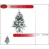 Sapin de luxe floque 120cm - 226 têtes Sapin de luxe floque 120cm - 226 têtes