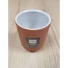 GOBELET MAMBO TERRACOTTA D7.3xH9.5cm
