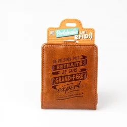 Portefeuille Anti-RFID Grand-Père