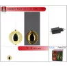GRANDE BOULE OR 15cm 72 LED