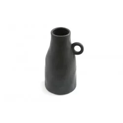 VASE GRIS MAT AVEC ANSE 20X10.5CM