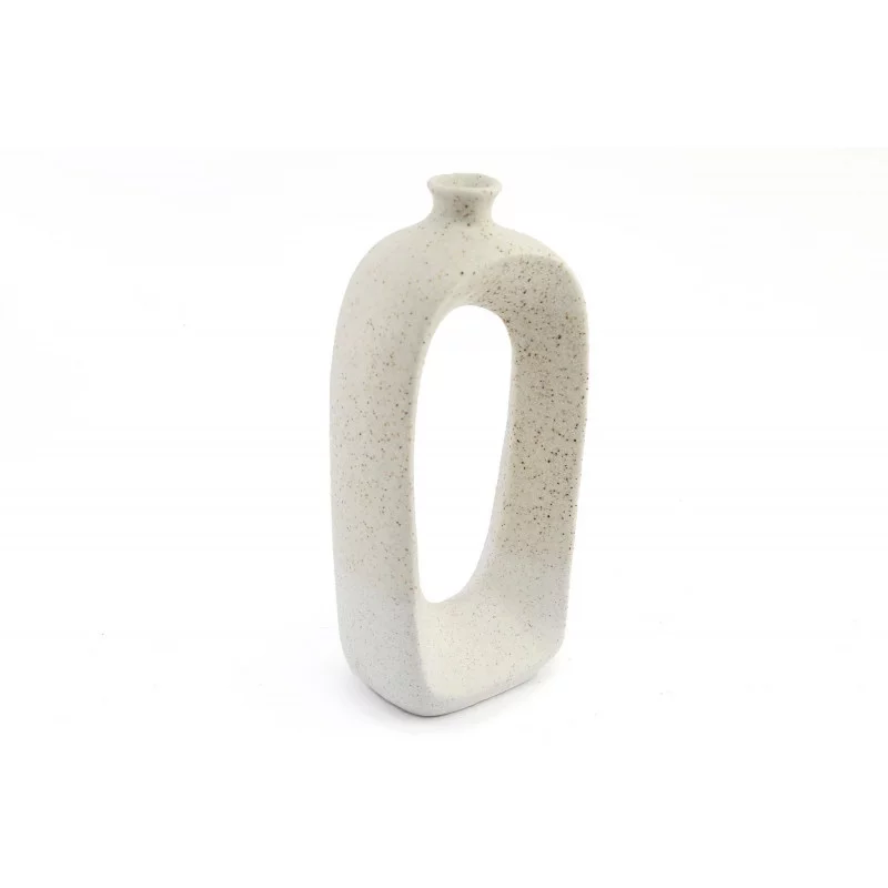 VASE DECO BLANC 11X24CM VASE DECO BLANC 11X24CM