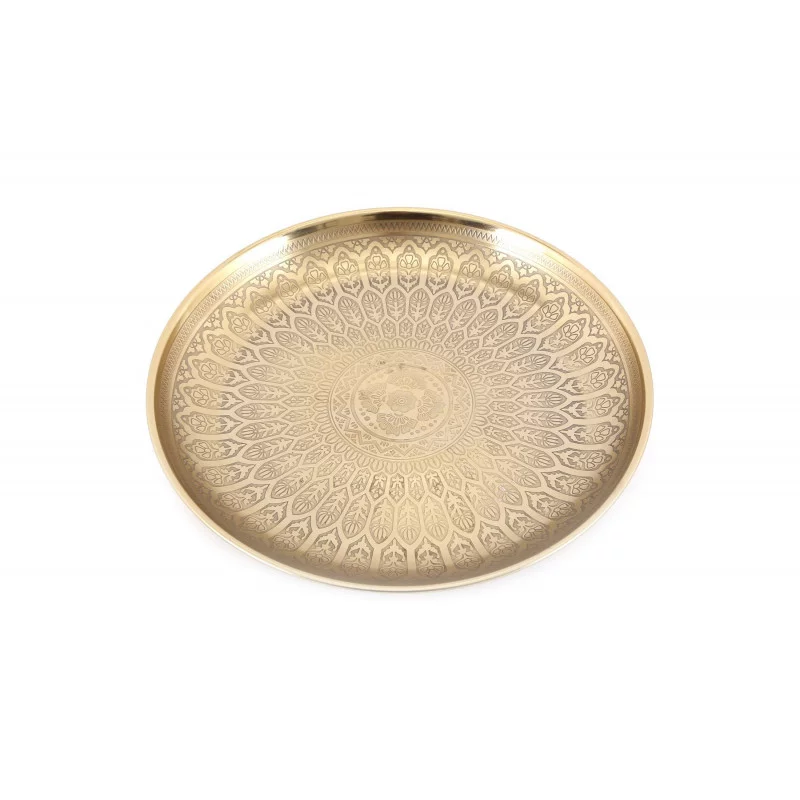 PLATEAU DORE KASBAH D33CM PLATEAU DORE KASBAH D33CM