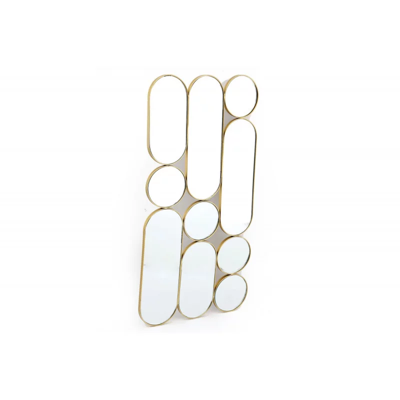 MIROIR METAL OR 62X33CM