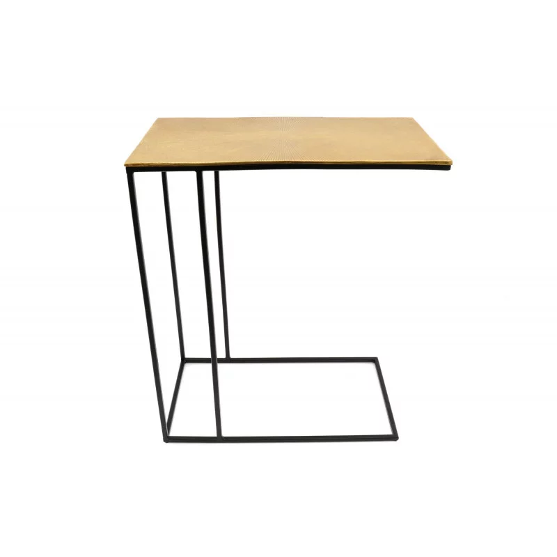 BOUT DE CANAPÉ METAL OR 48X60CM