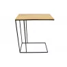 BOUT DE CANAPÉ METAL OR 48X60CM