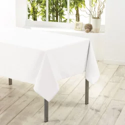NAPPE RECTANGLE ESSENTIEL BLANCHE 140x300cm