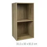 CUBE BOIS NATUREL 2 CASES 35.5X30X63.5
