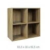 CUBE BOIS NATUREL 4 CASES 63.5X30X63.5CM