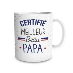 MUG "CERTIFIE MEILLEUR BEAU PAPA