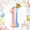 BALLON CHIFFRE COURONNE 70CMS 1