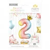 BALLON CHIFFRE COURONNE 70CMS 2