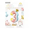 BALLON CHIFFRE COURONNE 70CMS 3