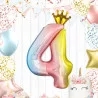BALLON CHIFFRE COURONNE 70CMS 4