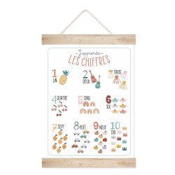 KAKEMONO "J APPRENDS LES CHIFFRES"