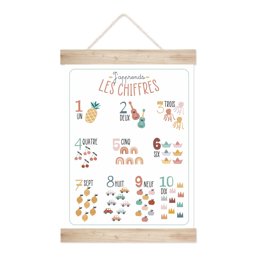 KAKEMONO "J APPRENDS LES CHIFFRES"